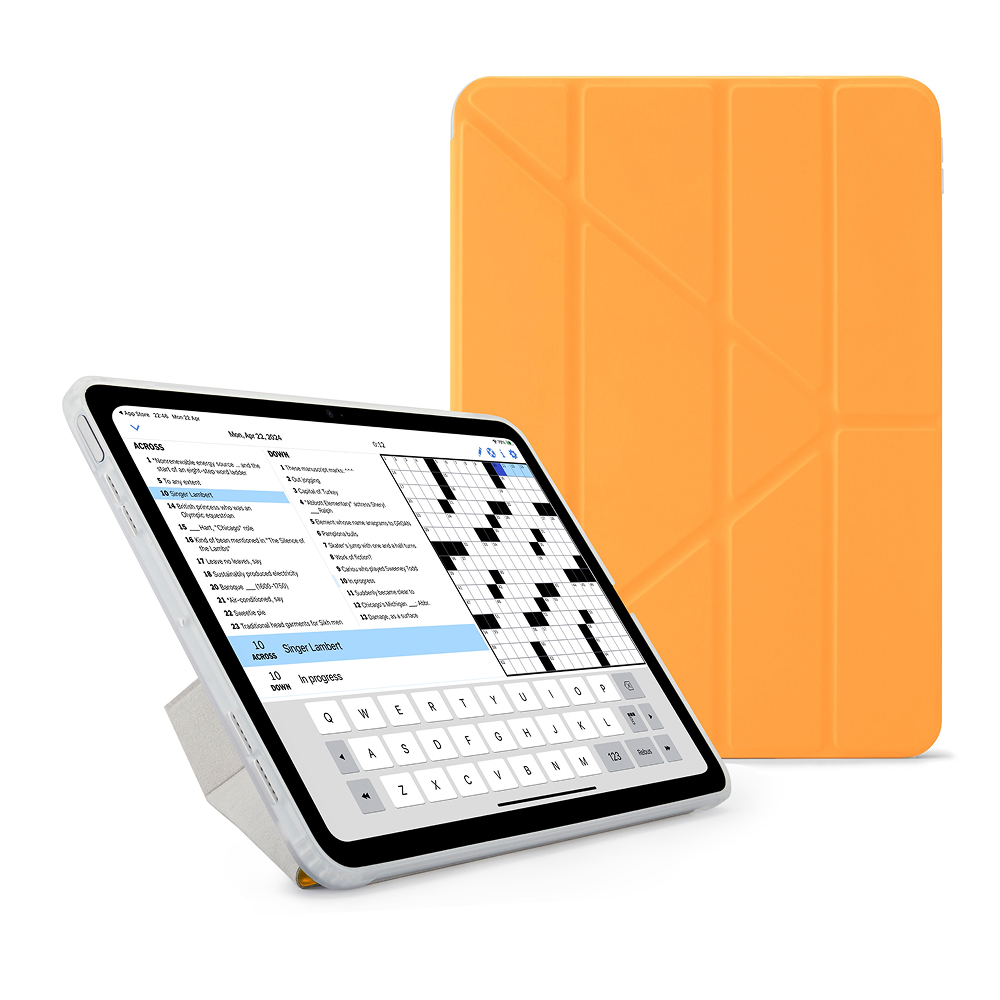 Pipetto Origami Case - iPad 10.9" (2022) / iPad 11" (2025) - Amac 20y edition - Marigold