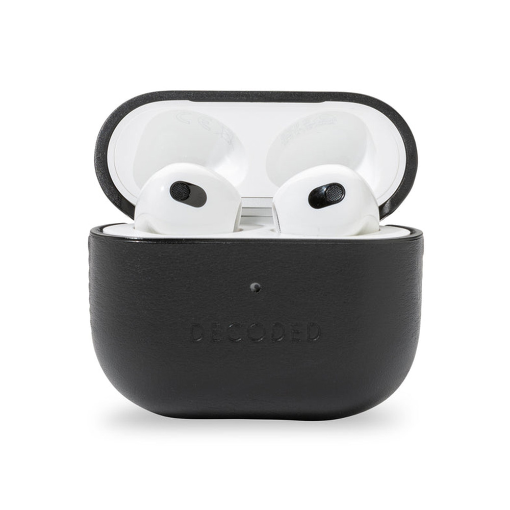 Decoded Leather AirCase - Apple AirPods 3 - Black