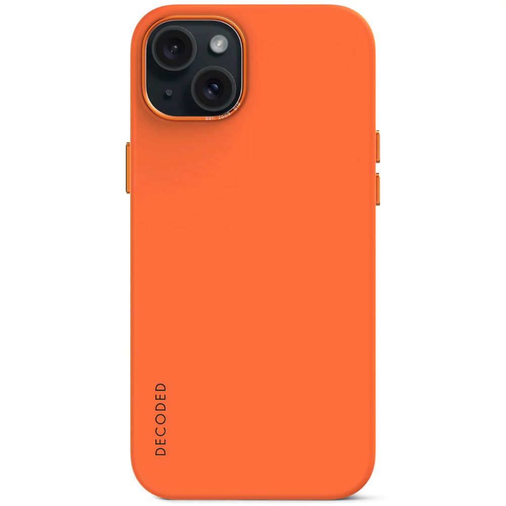 Decoded Anti-Microbial Silicone Backcover - iPhone 15 Plus - Apricot