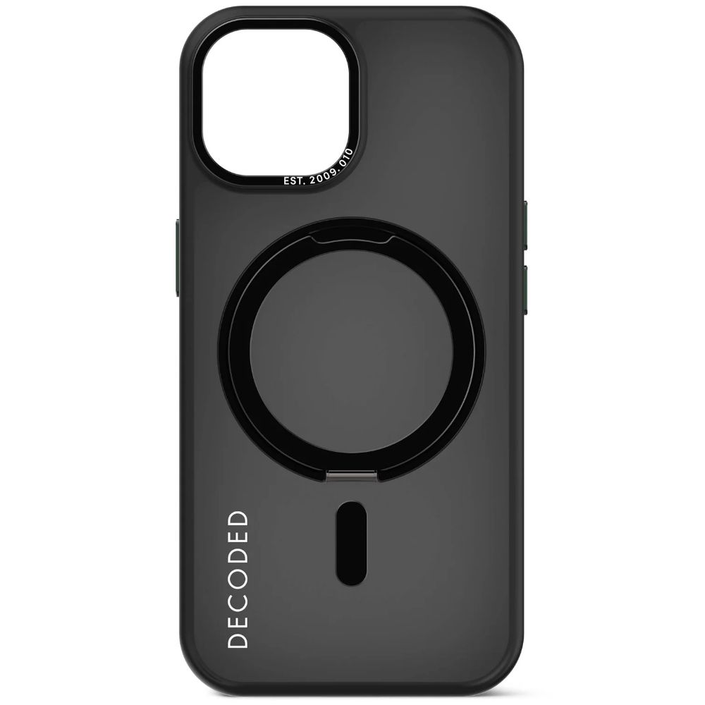 Decoded Recycled Plastic Backcover - iPhone 15 Plus - Transparant/Black