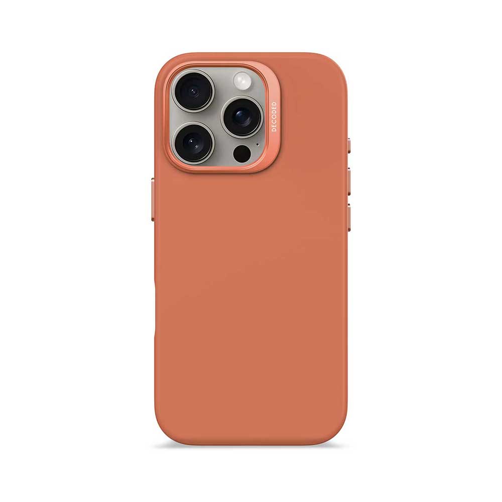 Decoded Anti-Microbial Silicone Backcover - iPhone 16 Pro - Sand Stone