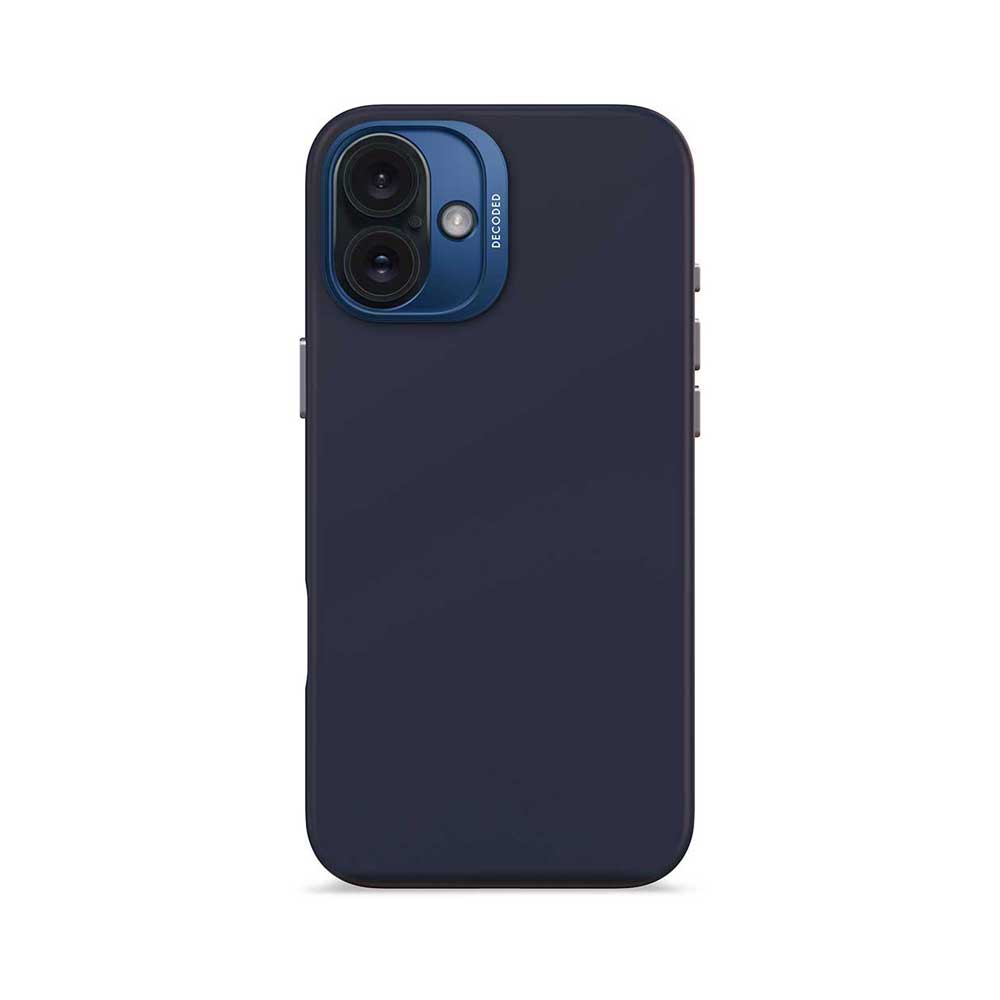 Decoded Anti-Microbial Silicone Backcover - iPhone 16 Plus - Blue Print