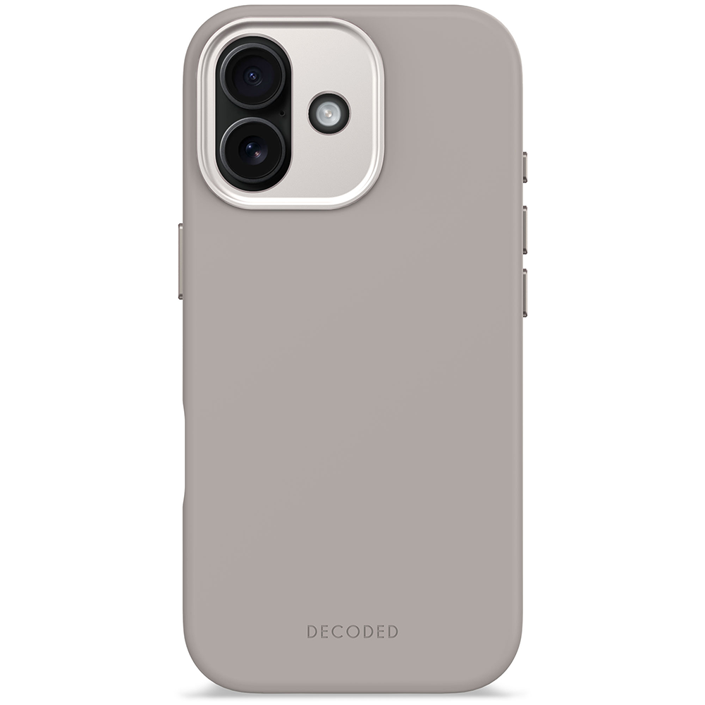Decoded Silicone Backcover - iPhone 17 - Soft Taupe