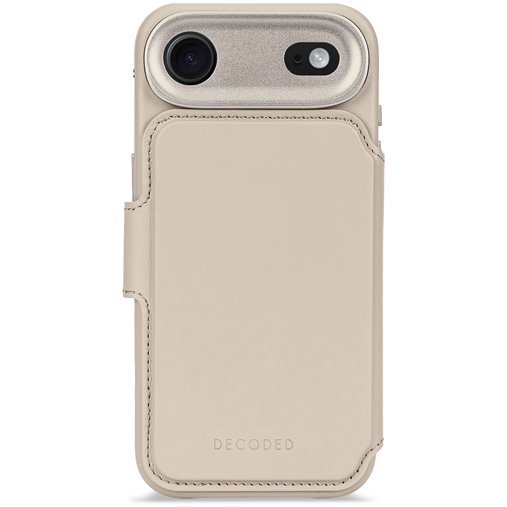 Decoded Leather Detachable Wallet - iPhone Air - Solid Clay