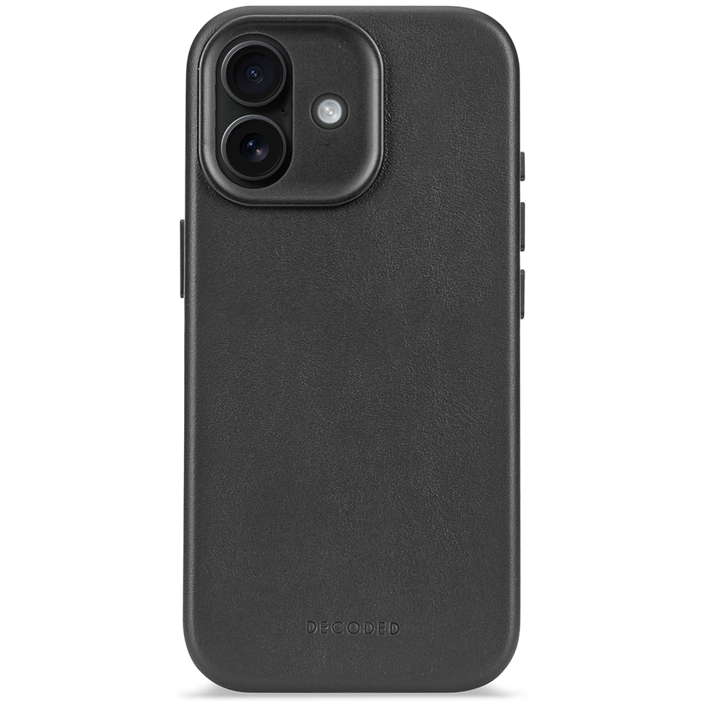 Decoded Leather Backcover - iPhone 17 - Black