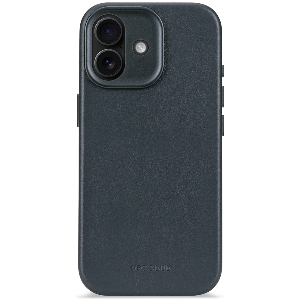 Decoded Leather Backcover - iPhone 17 - Navy Shadow