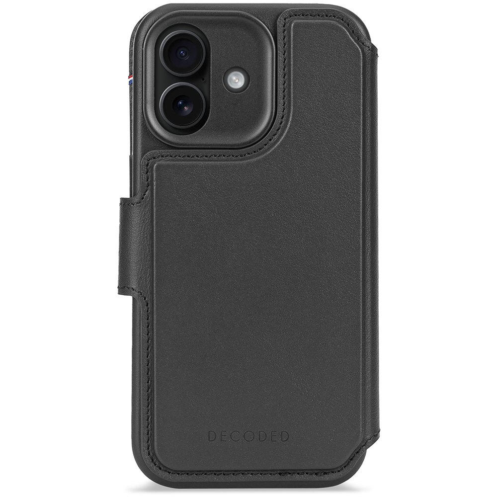 Decoded Leather Detachable Wallet - iPhone 17 - Black