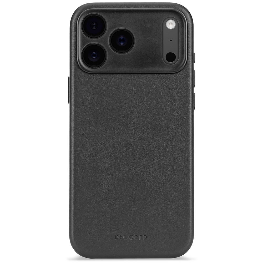Decoded Leather Backcover - iPhone 17 Pro Max - Black
