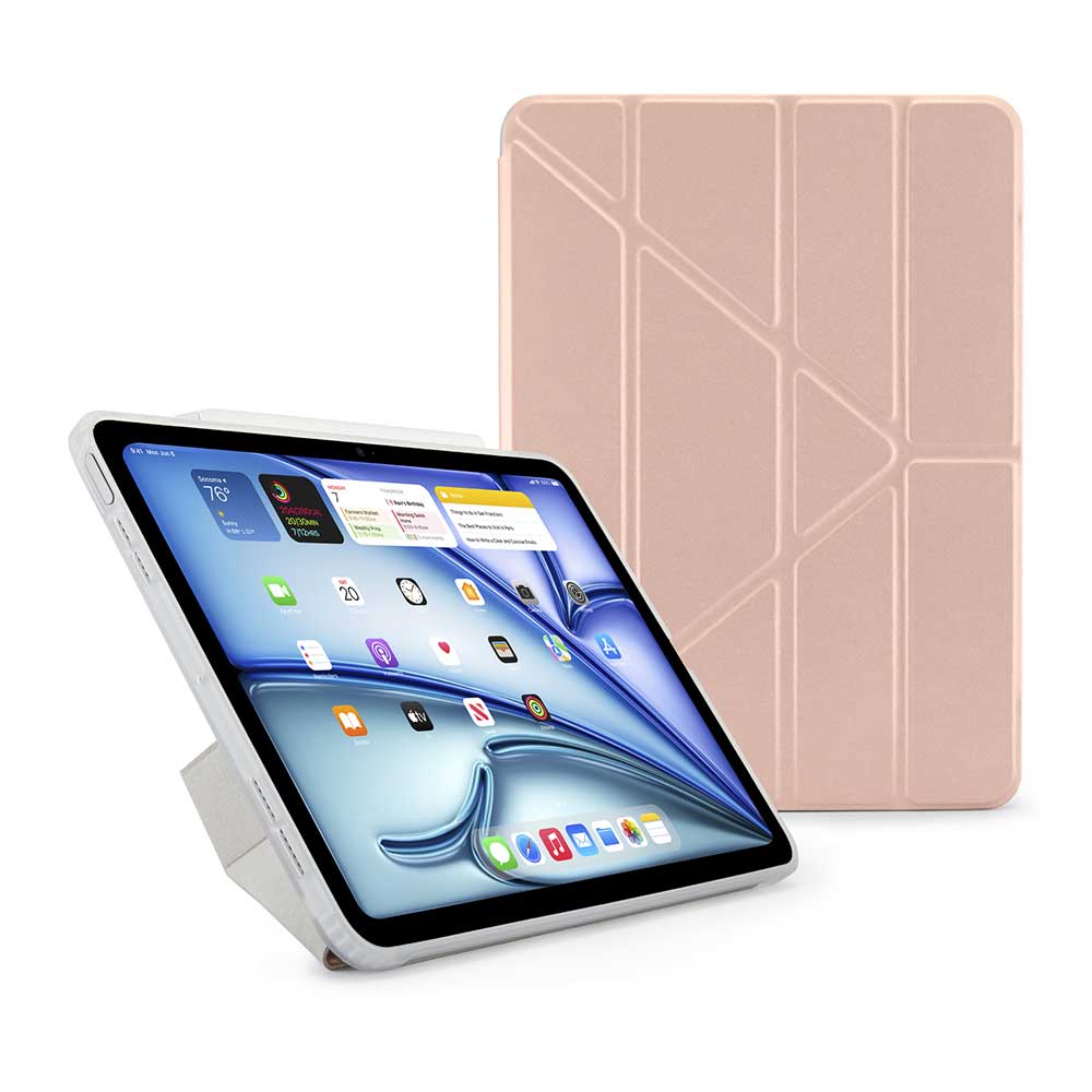 Pipetto Origami Case - iPad Air 13" (2024-2026) - Metallic Pink