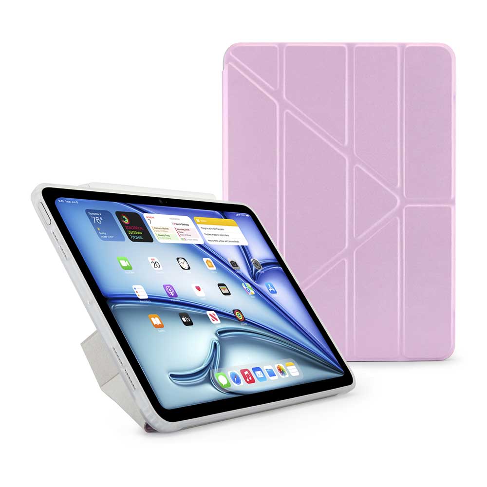 Pipetto Origami Case - iPad Air 10.9" (2020/2022) / iPad Air 11" (2024-2026) - Metallic Purple