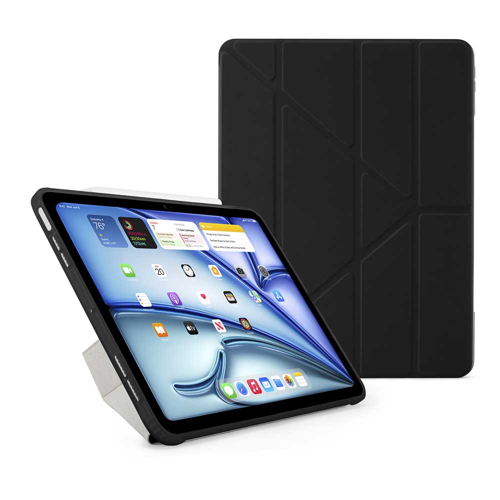 Pipetto Origami Case - iPad Air 13" (2024-2026) - Black