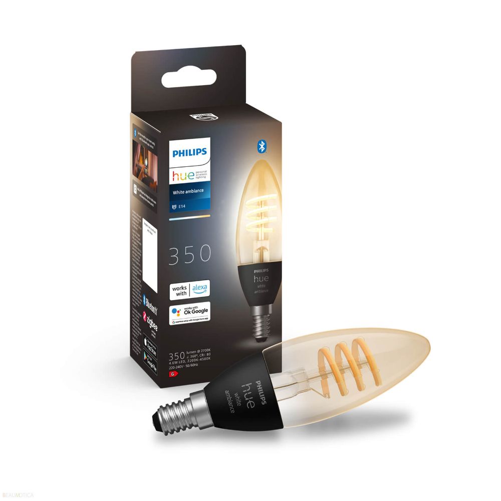 Philips Hue Candle Filament - White Ambience - Single Bulb - E14