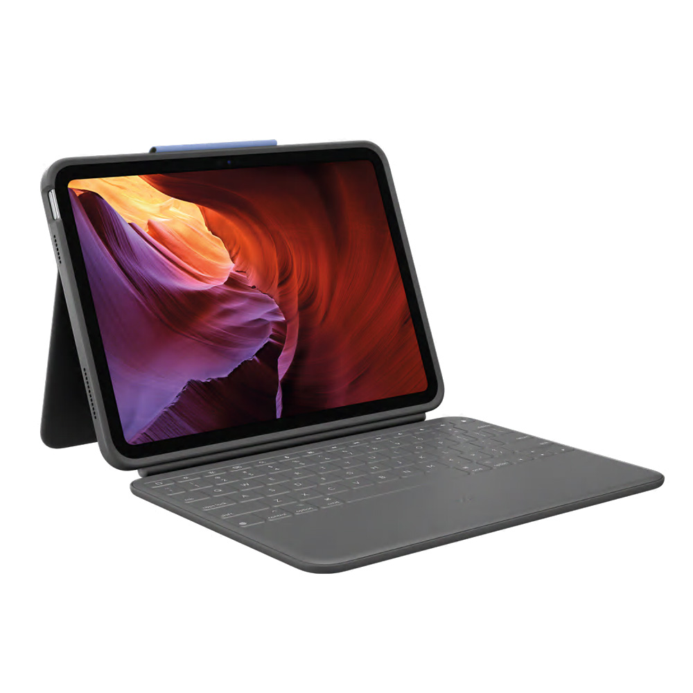 Logitech Rugged Folio - iPad 10.9" (2022) / iPad 11" (2025) - Black - US Key