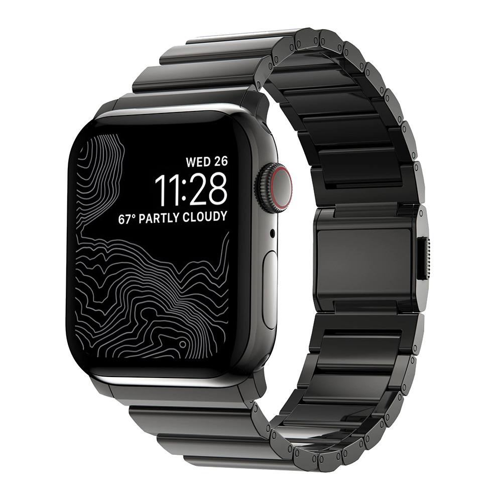 Nomad Steel Band - 45/44/42 mm - Graphite Hardware