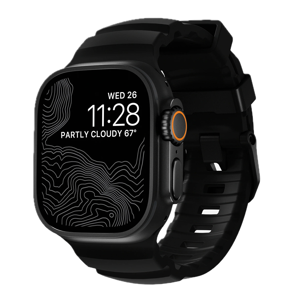Nomad Rocky Point Band - 42/44/45/49mm - Carbon Black/Black