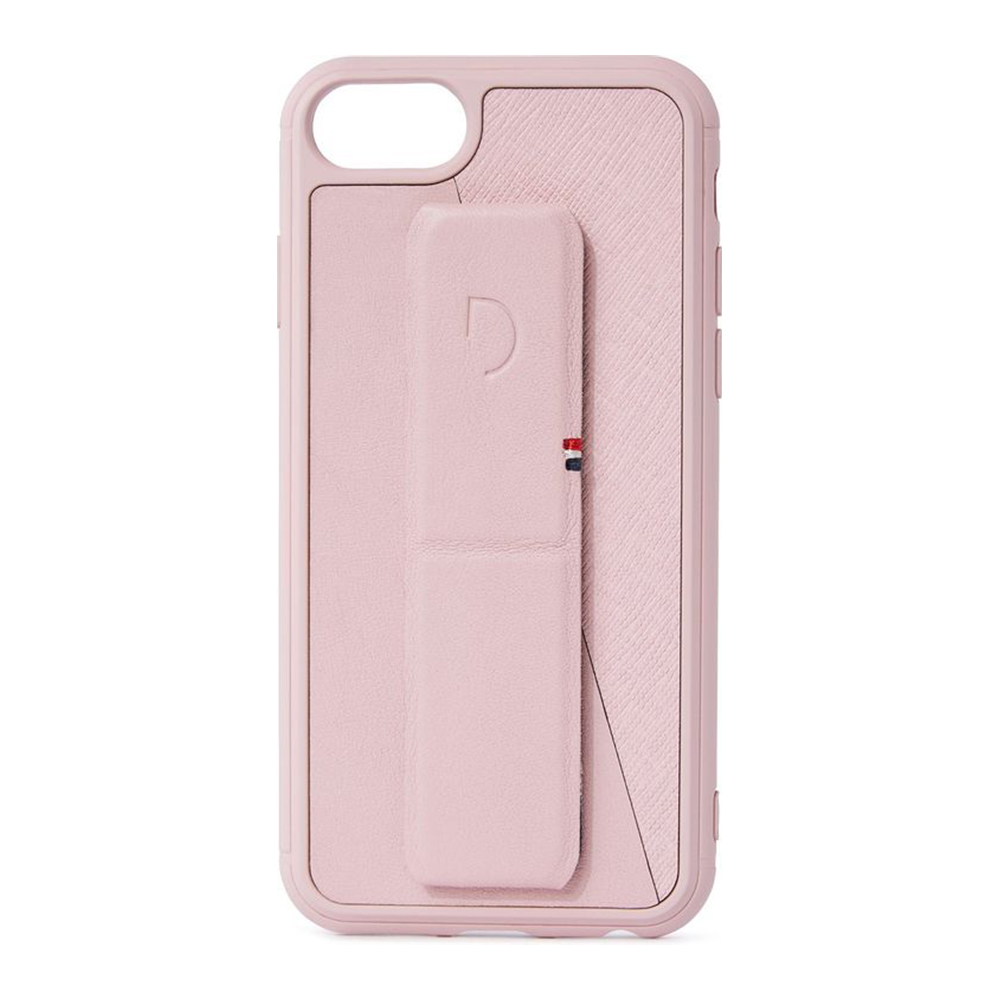 Decoded Dual Leather Stand Case - iPhone 6/7/8/SE(2020/2022) - Silver Pink