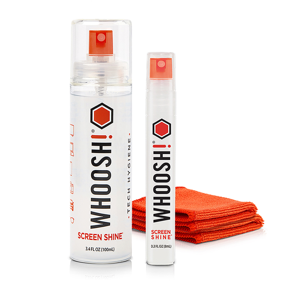 Whoosh Duo - Spray 100ml/8ml + Microfiber Cloth