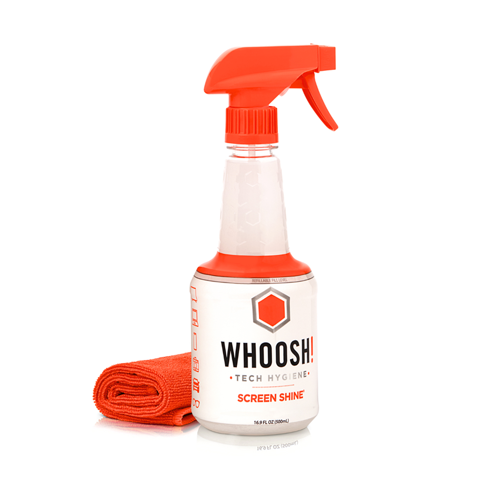 Whoosh Screen Shine Pro - Spray 500ml + Microfiber Cloth