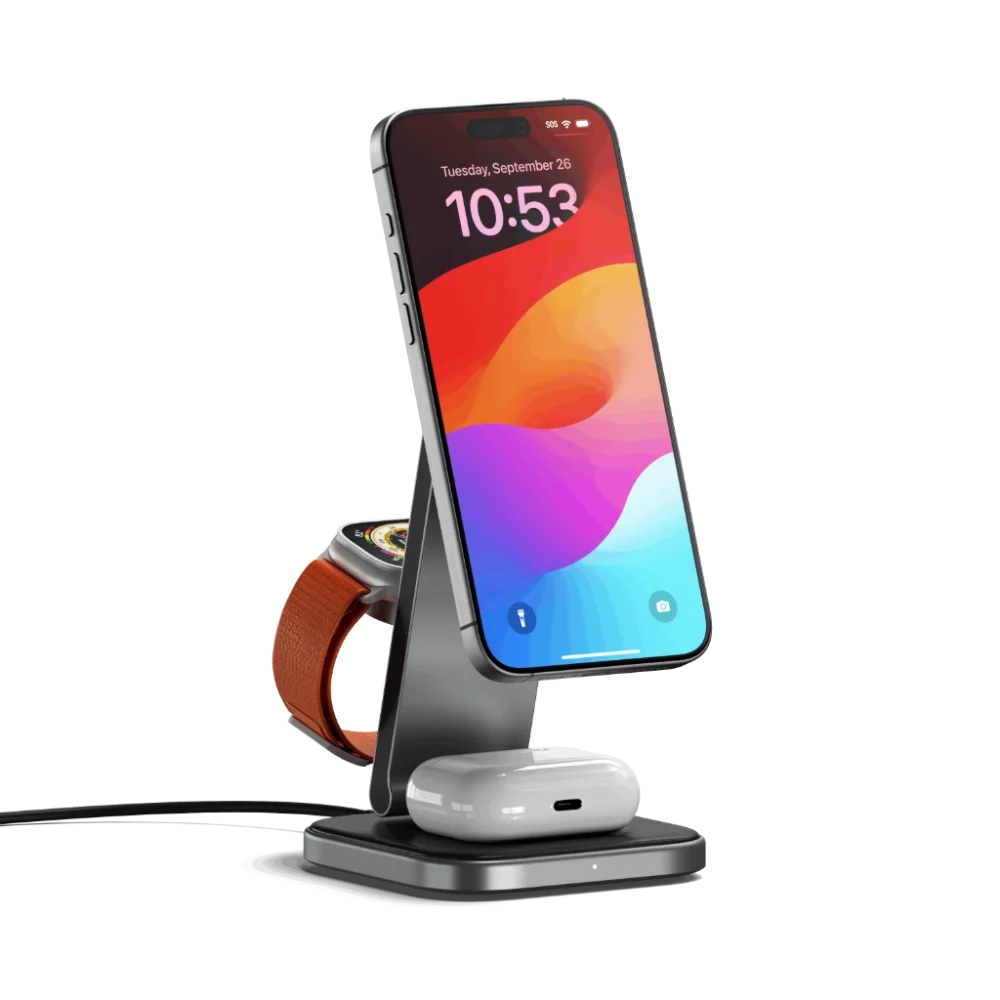 Satechi 3-in-1 Foldable Qi2 Charging Stand