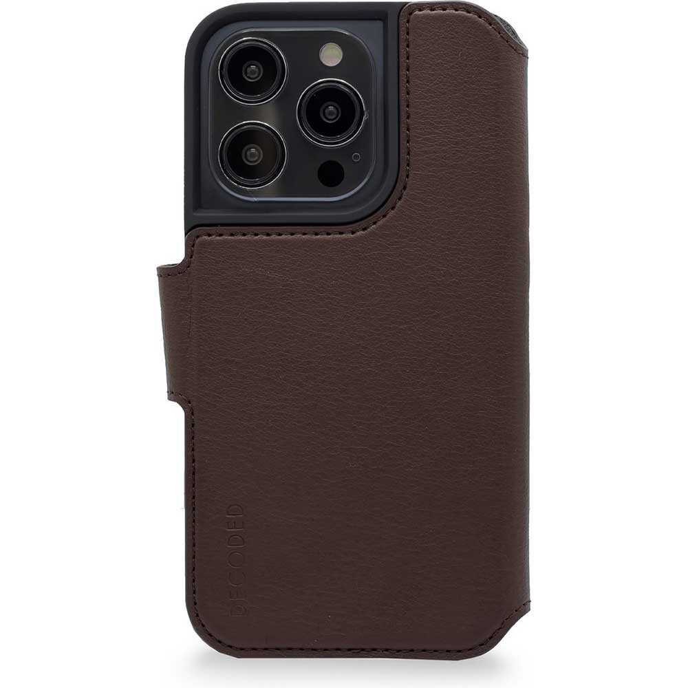 Decoded Wallet Case - iPhone 14 Pro Max - Chocolate Brown