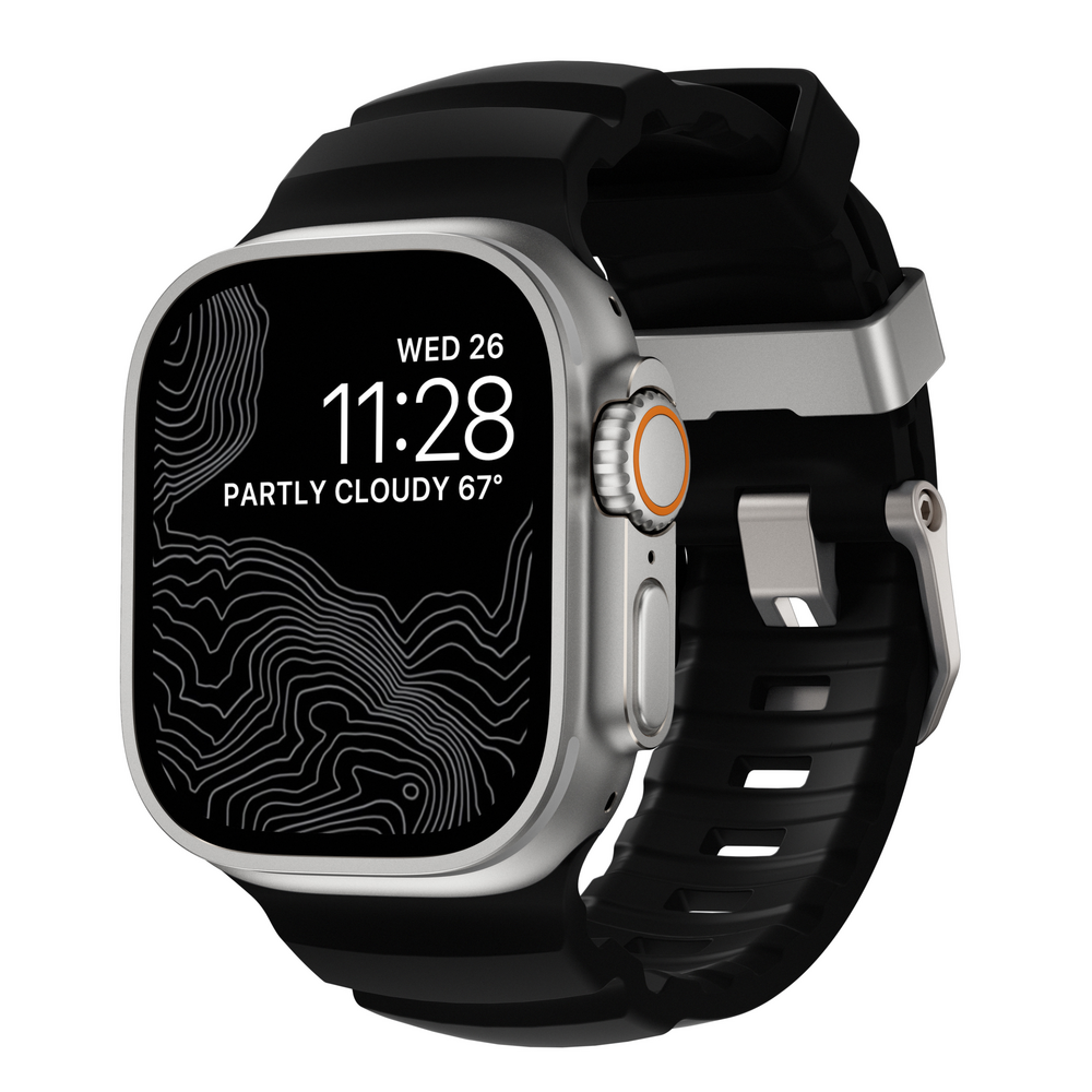 Nomad Rocky Point Band - 42/44/45/49mm - Carbon Black/Natural