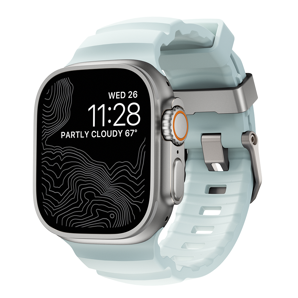 Nomad Rocky Point Band - 42/44/45/49mm - Icy Blue Glow