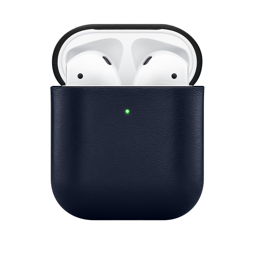 Native Union Leather Case - Apple Airpods - Navy