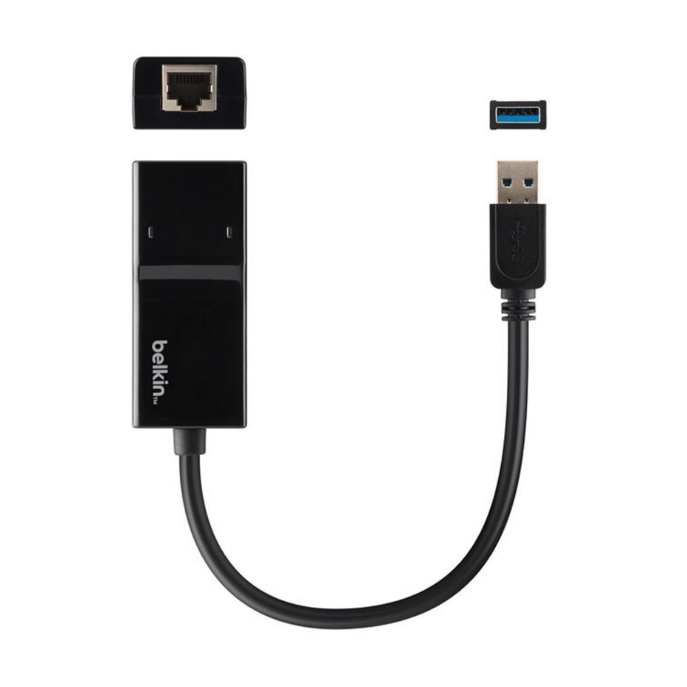 Belkin USB-A to 3.0 Gigabit Ethernet Adapter - Black