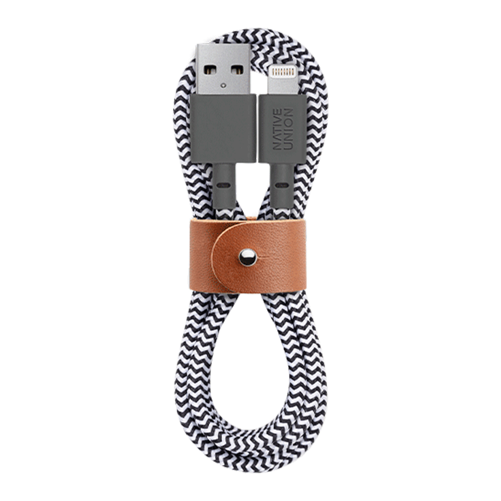 Native Union Belt Cable - Lightning - 1.2m - Zebra