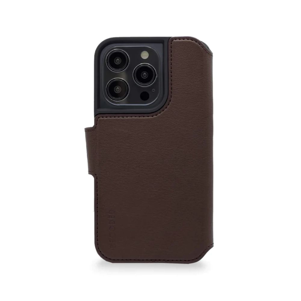 Decoded Wallet Case - iPhone 14 Plus - Chocolate Brown
