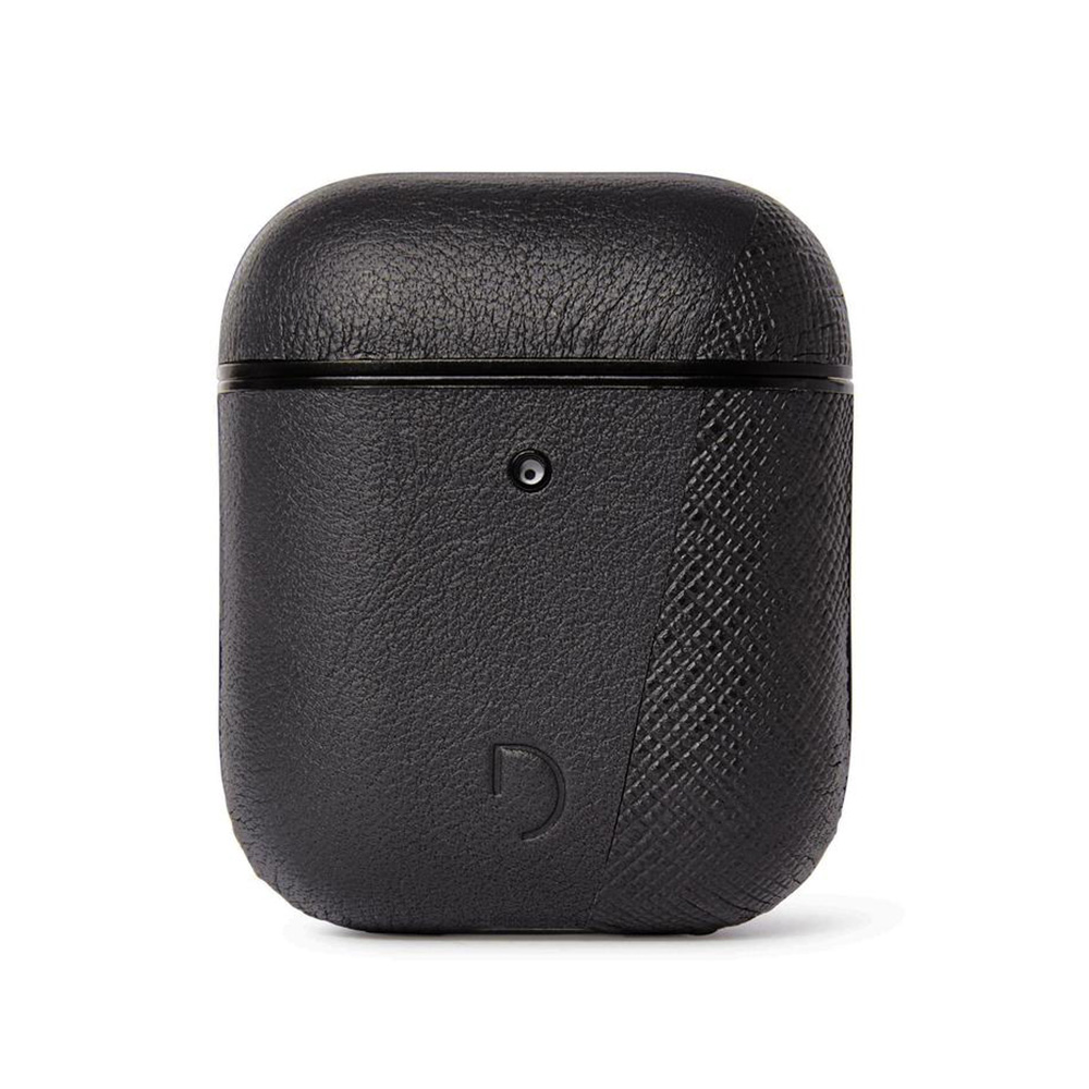 Decoded Leather Split AirCase - Apple AirPods - Black