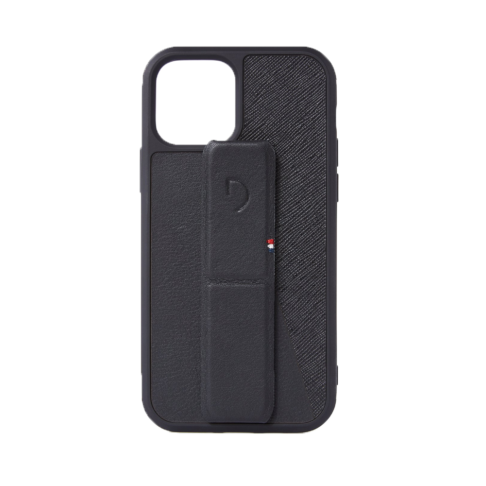 Decoded Dual Leather Stand Case - iPhone 12 Mini - Black