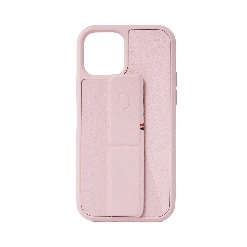 Decoded Dual Leather Stand Case - iPhone 12 Mini - Silver Pink