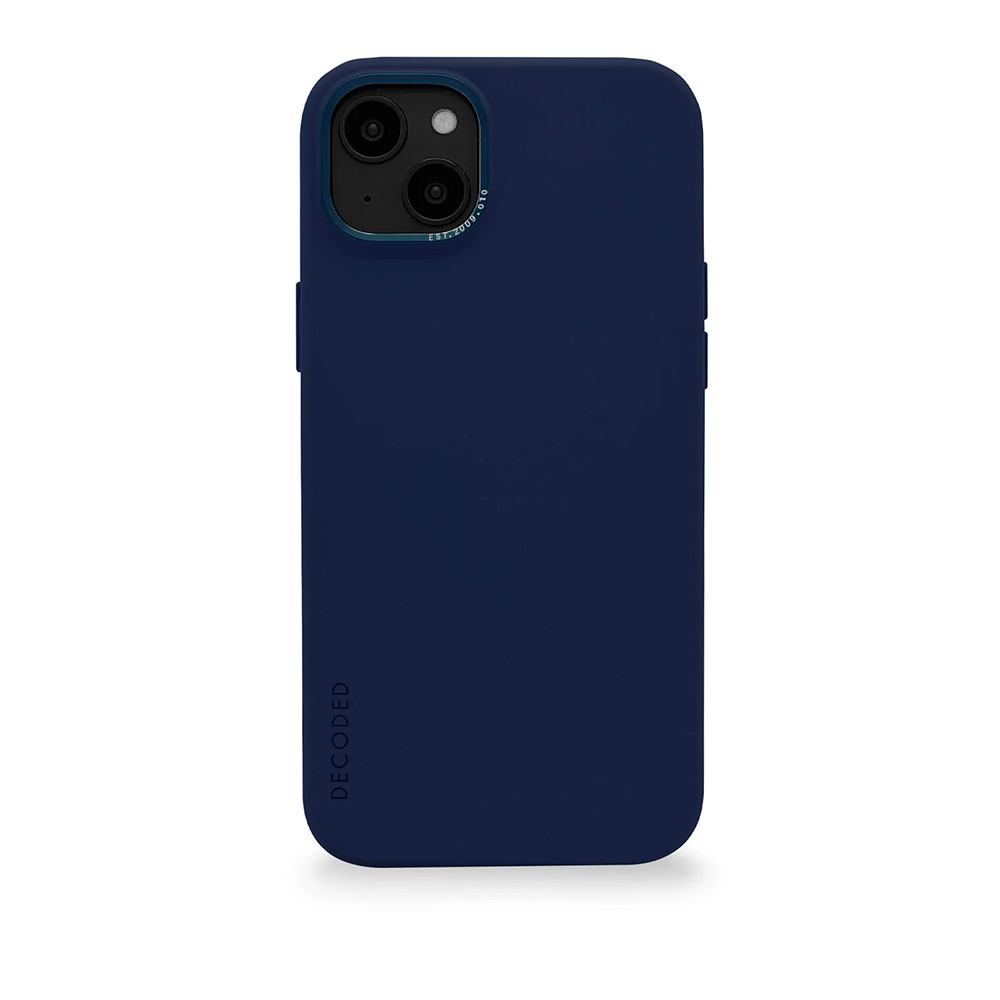 Decoded Anti-Microbial Silicone Backcover - iPhone 14 Plus - Navy Peony