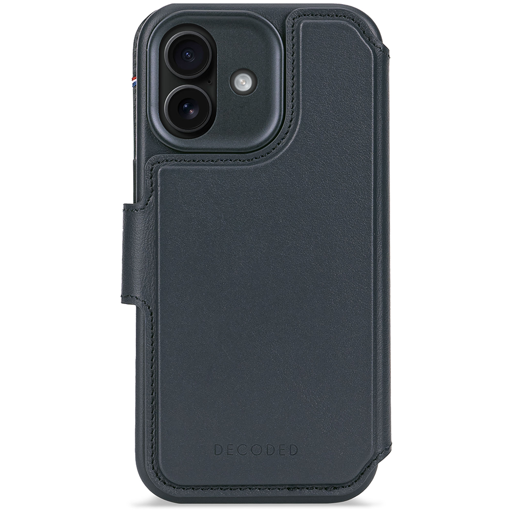 Decoded Leather Detachable Wallet - iPhone 17 - Navy Shadow