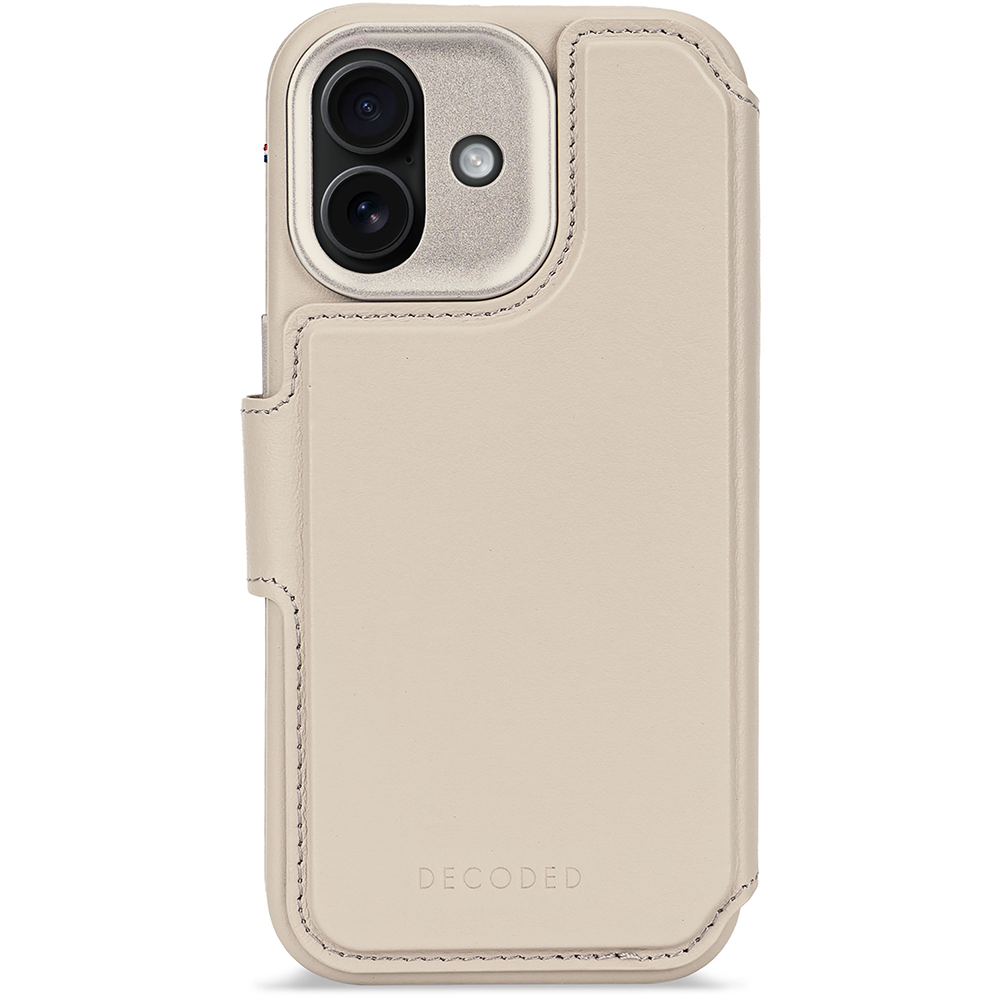 Decoded Leather Detachable Wallet - iPhone 17 - Solid Clay
