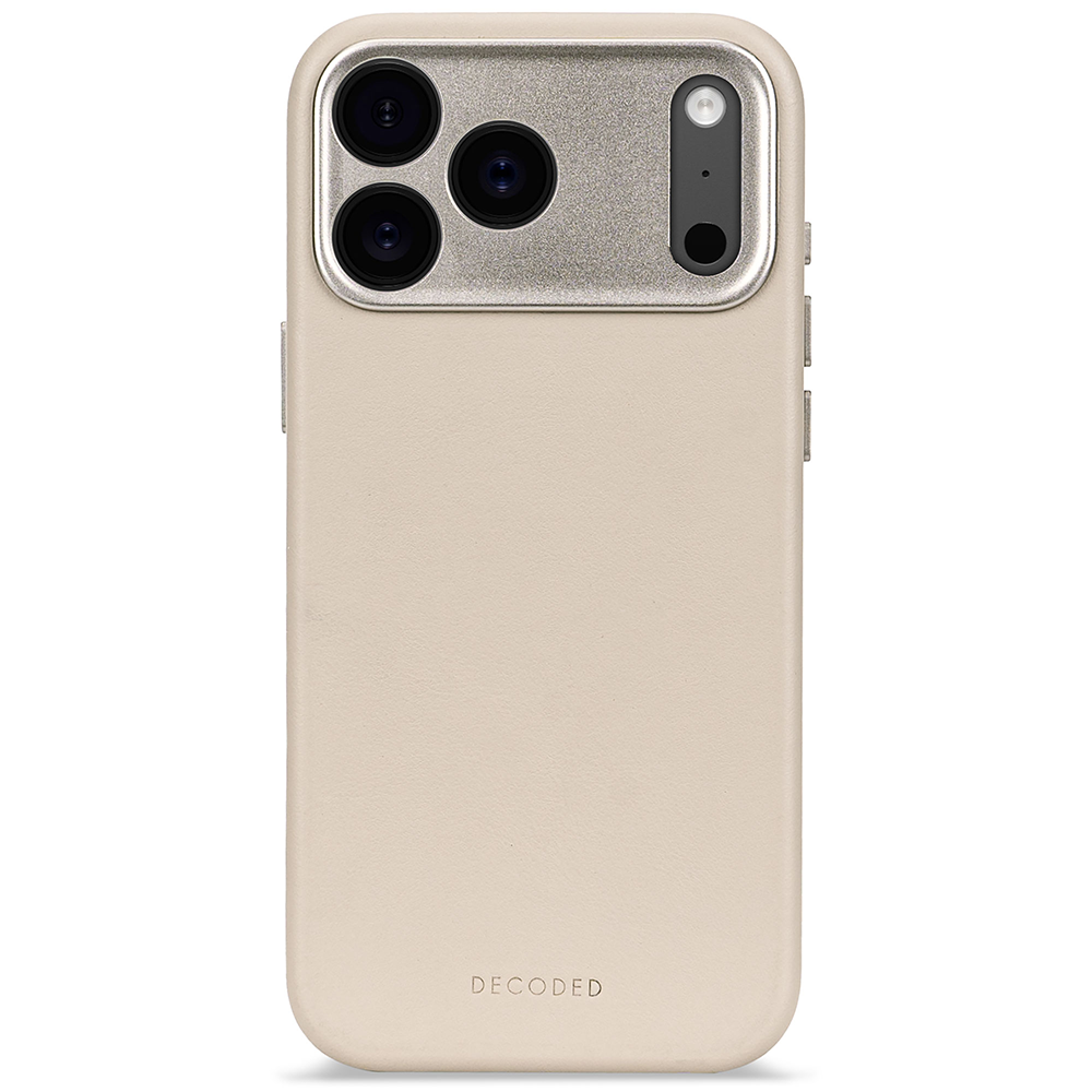 Decoded Leather Backcover - iPhone 17 Pro - Solid Clay