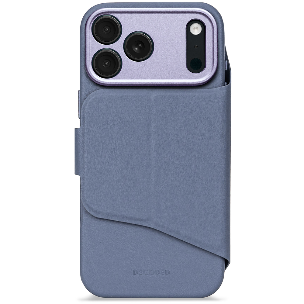 Decoded Textured Silicone Wallet - iPhone 17 Pro - Forever Blue