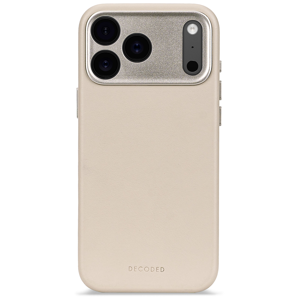 Decoded Leather Backcover - iPhone 17 Pro Max - Solid Clay