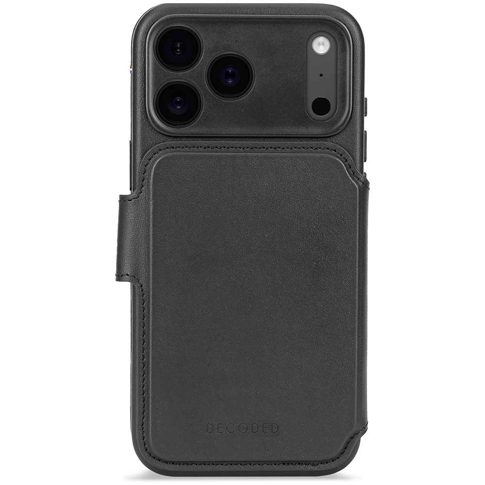 Decoded Leather Detachable Wallet - iPhone 17 Pro Max - Black