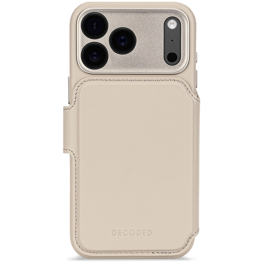 Decoded Leather Detachable Wallet - iPhone 17 Pro Max - Solid Clay
