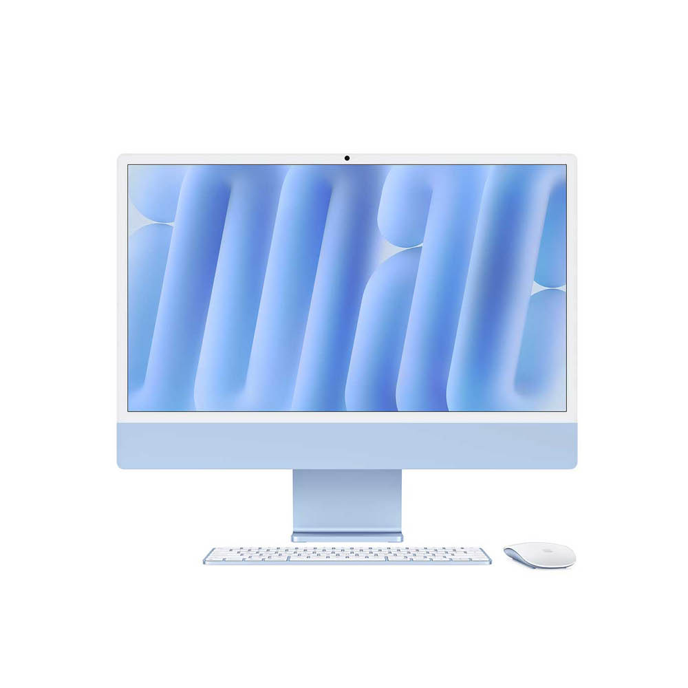 iMac 24" Blue - M4 8C-CPU & 8C-GPU - 24GB - 1TB - NO Eth - Mouse - MK