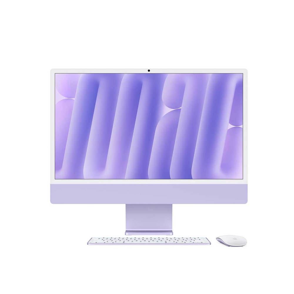 iMac 24" Purple - M4 8C-CPU & 8C-GPU - 24GB - 256GB - NO Eth - Mouse - MK