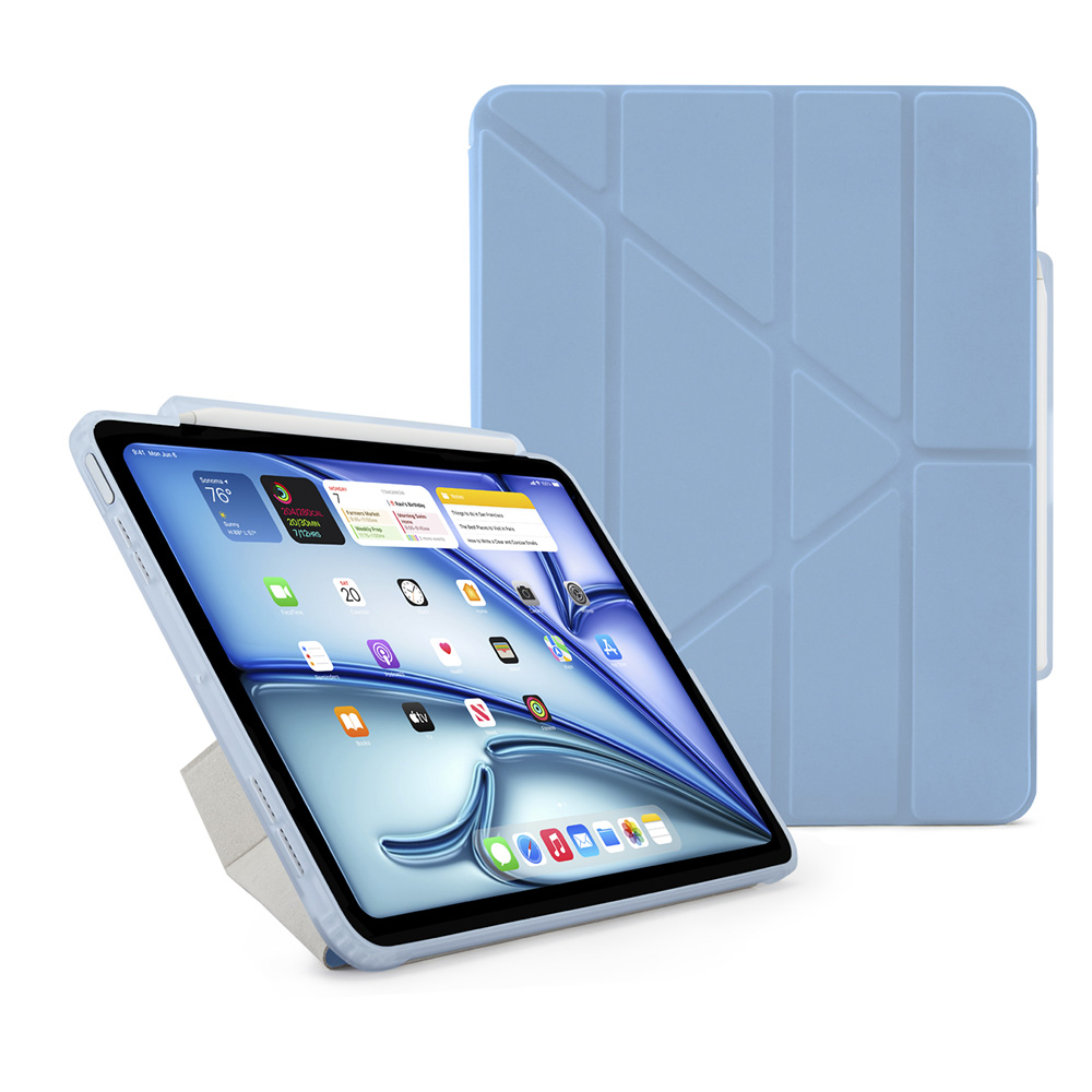 Pipetto Origami Pencil Case - iPad Air 13" (2024-2026) - Light Blue