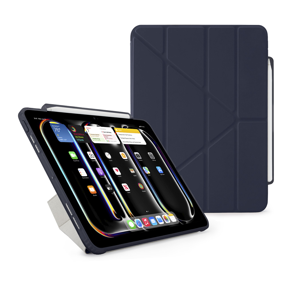 Pipetto Origami Pencil Case - iPad Pro 11" (2024-2025) - Dark Blue