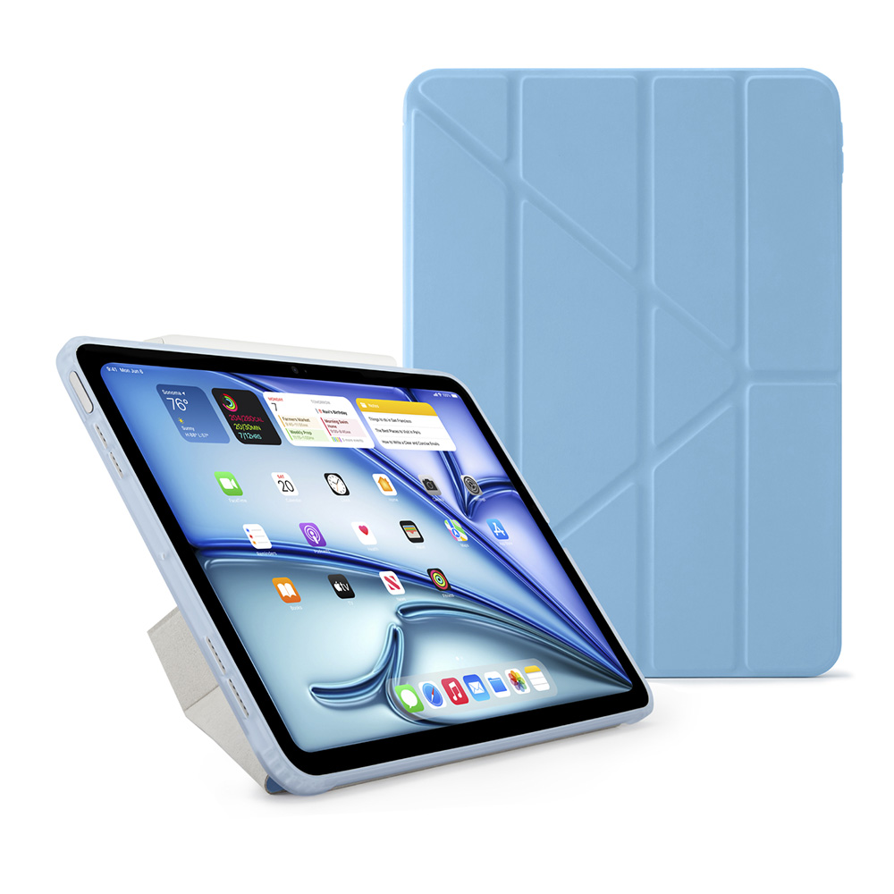 Pipetto Origami Case - iPad Air 13" (2024-2026) - Light Blue