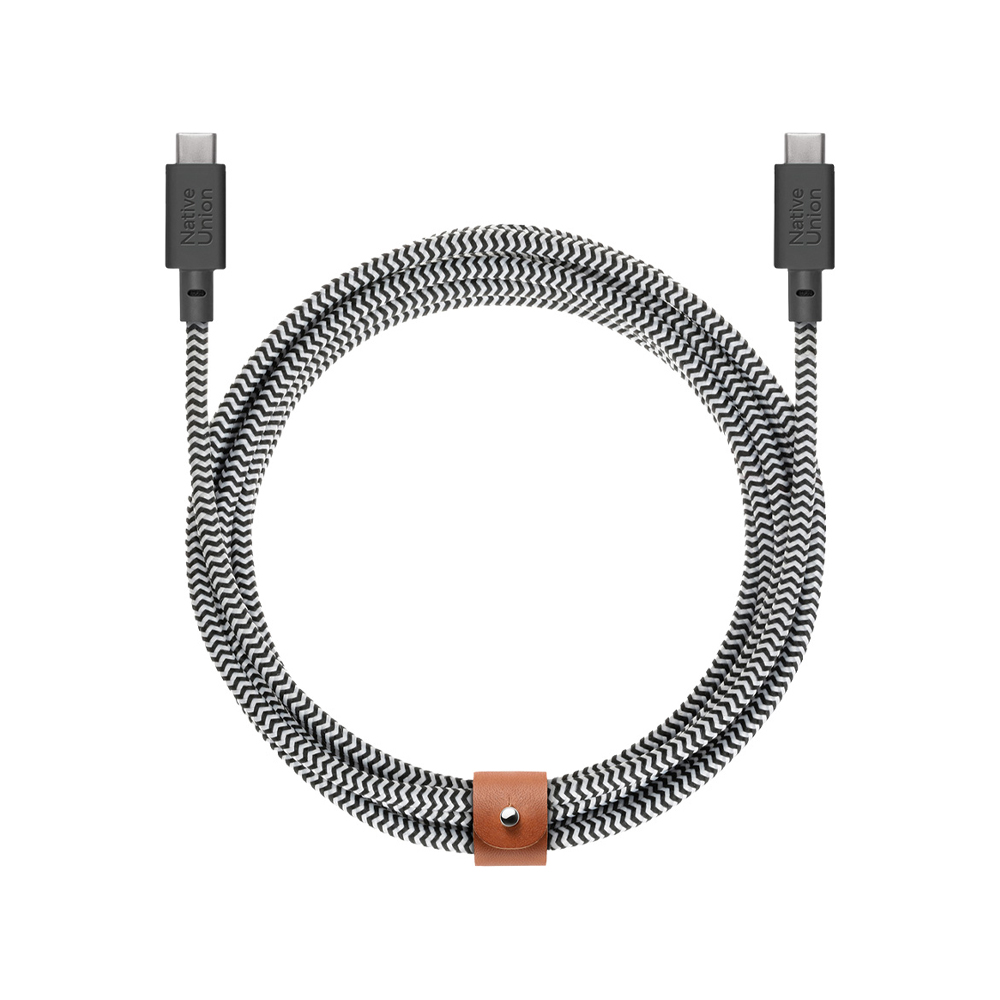 Native Union Belt Cable XL - USB-C - 100W - 3m - Zebra