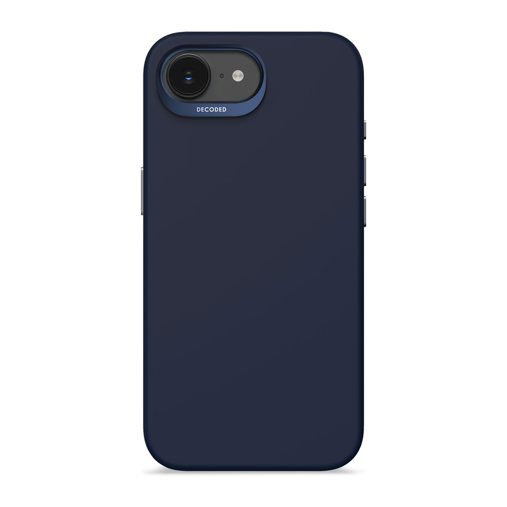 Decoded Silicone Backcover - iPhone 16e - Navy