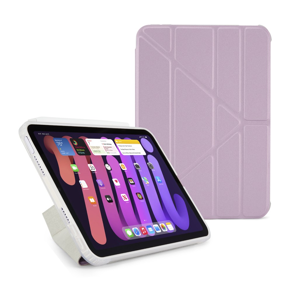 Pipetto Origami Case - iPad mini (2021/2024) - Metallic Purple