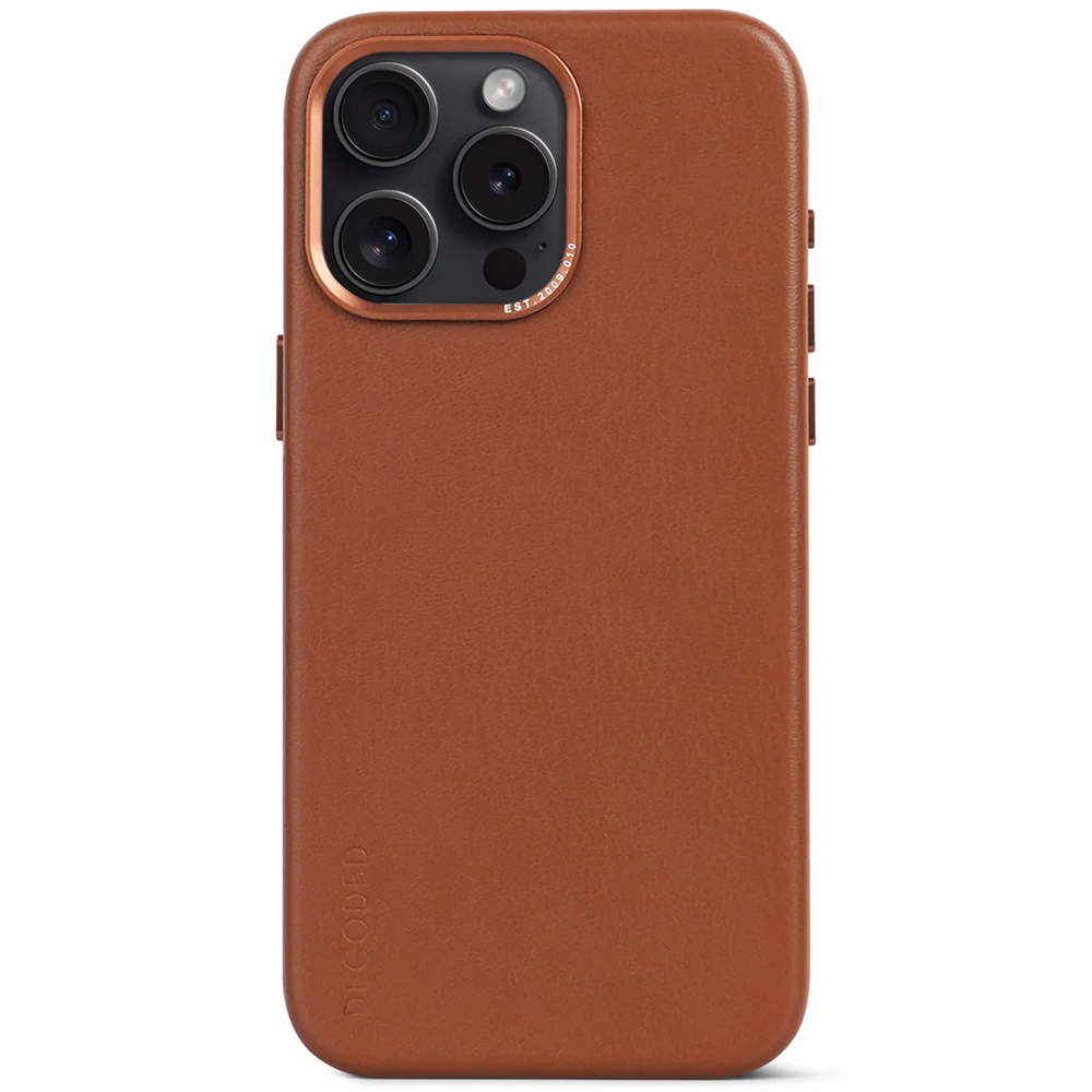 Decoded Leather Backcover - iPhone 15 Pro Max - Tan